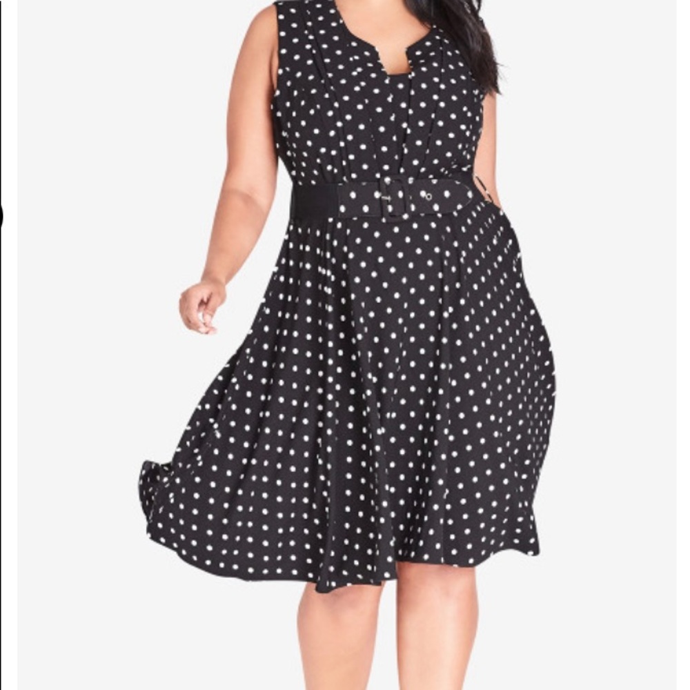 City Chic vintage Spot dress